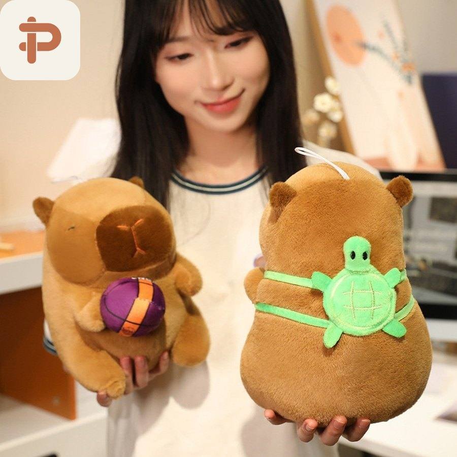 Capybara Plush with Swim Ring & Outfits