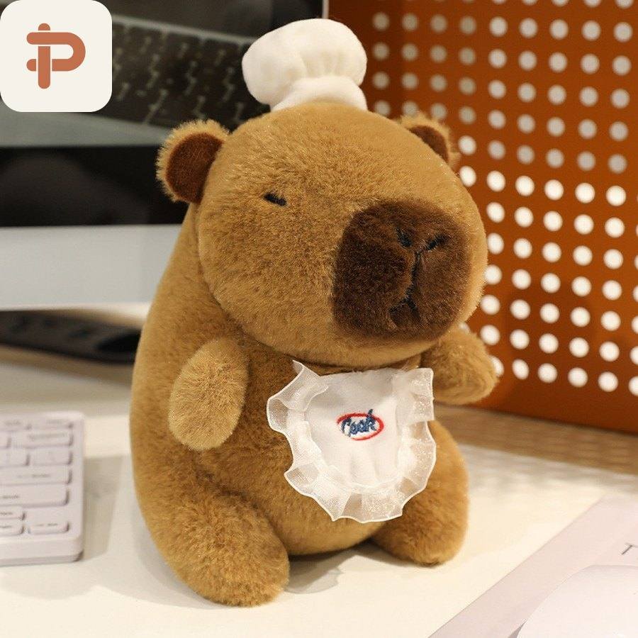 Capybara Plush with Swim Ring & Outfits