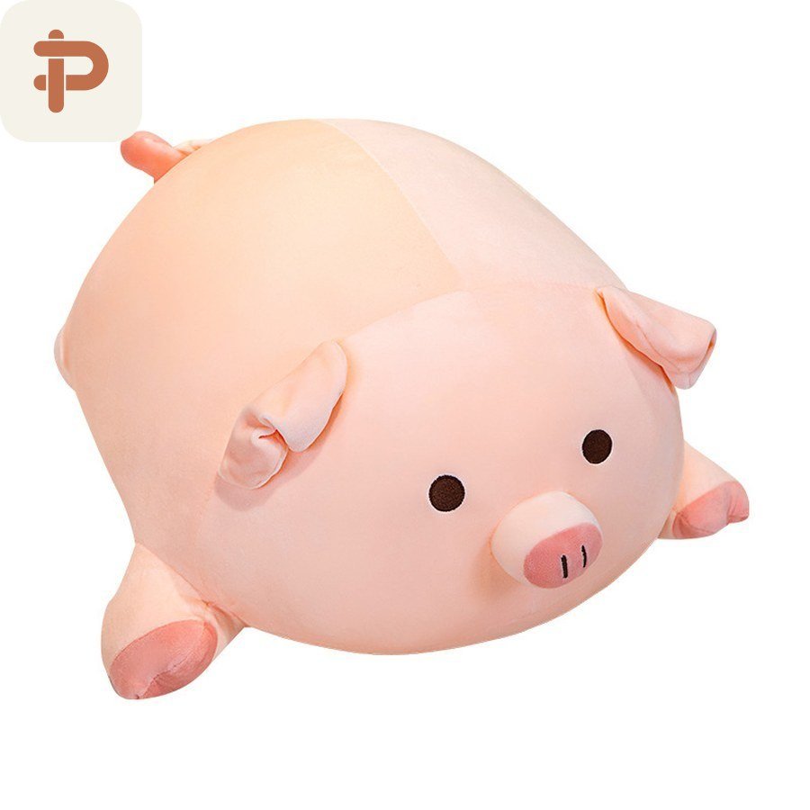 Squishy Pink Pig Plush, 40 cm–1 m