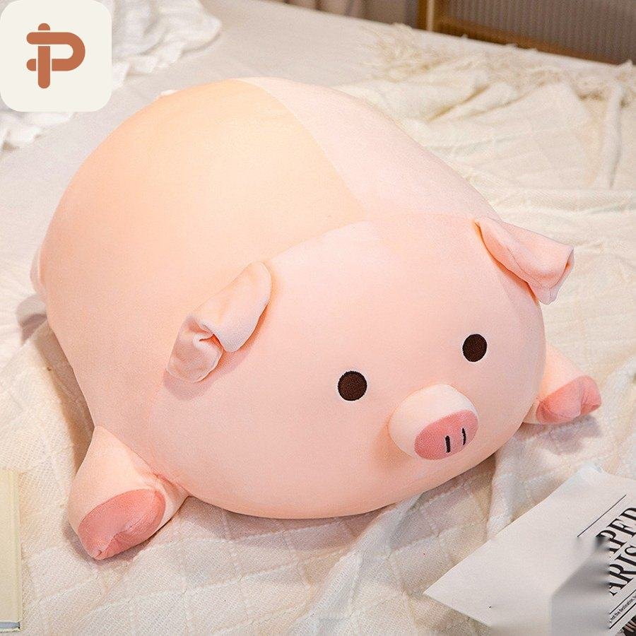 Squishy Pink Pig Plush, 40 cm–1 m
