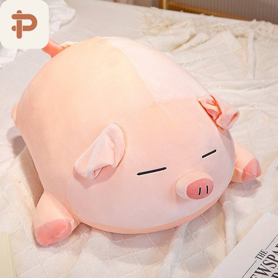 Squishy Pink Pig Plush, 40 cm–1 m