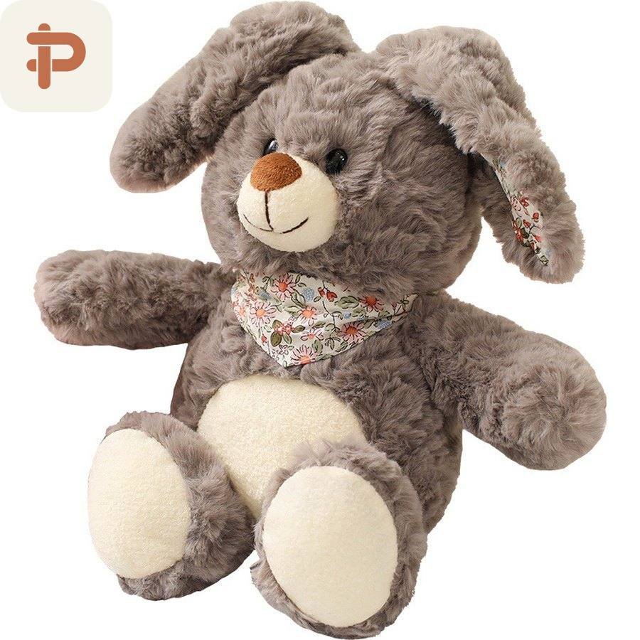 Cloud Bear & Bunny Plush with Scarf