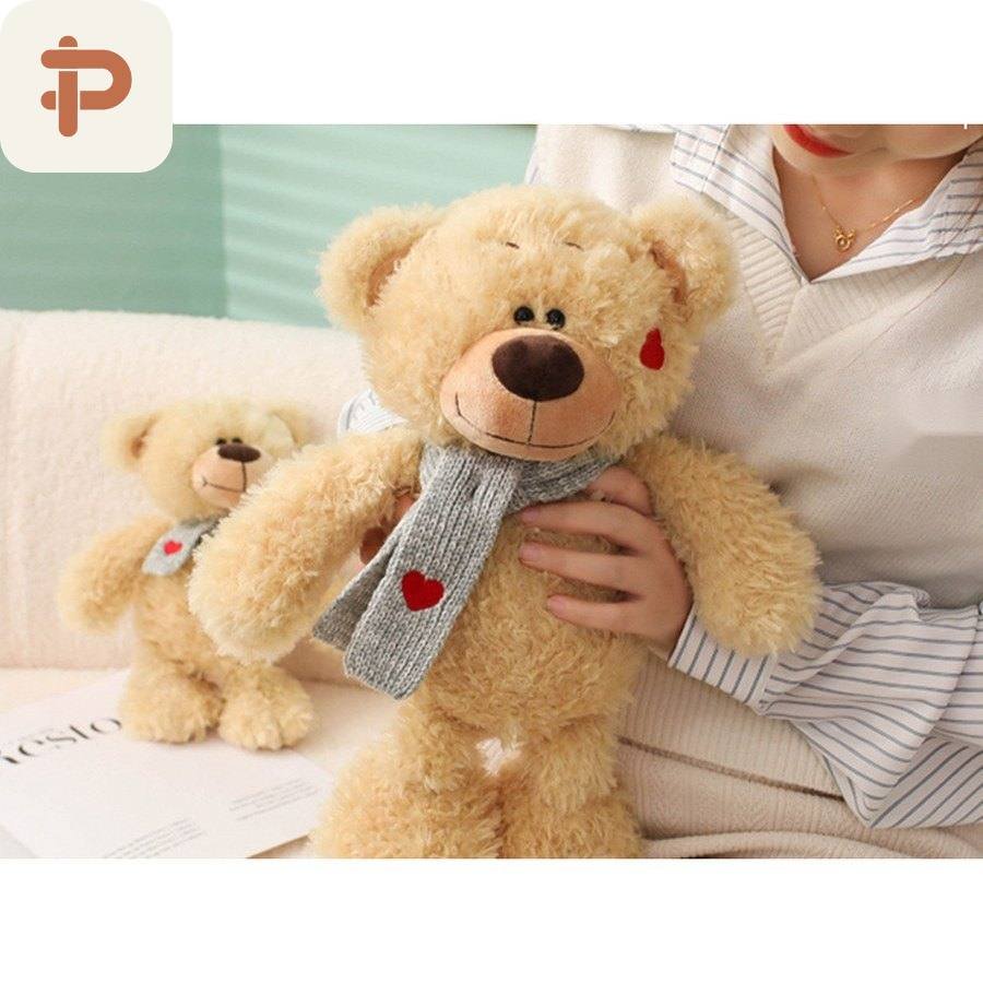 Cloud Bear & Bunny Plush with Scarf