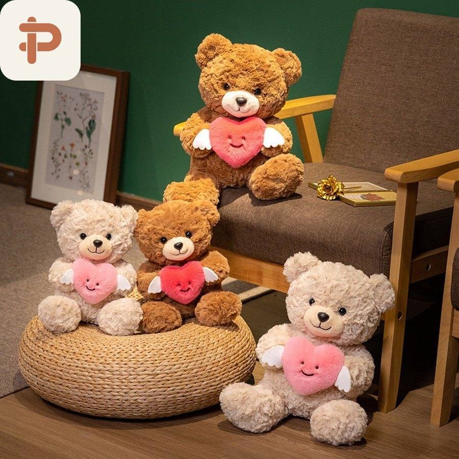 Angel Teddy Bear with Heart