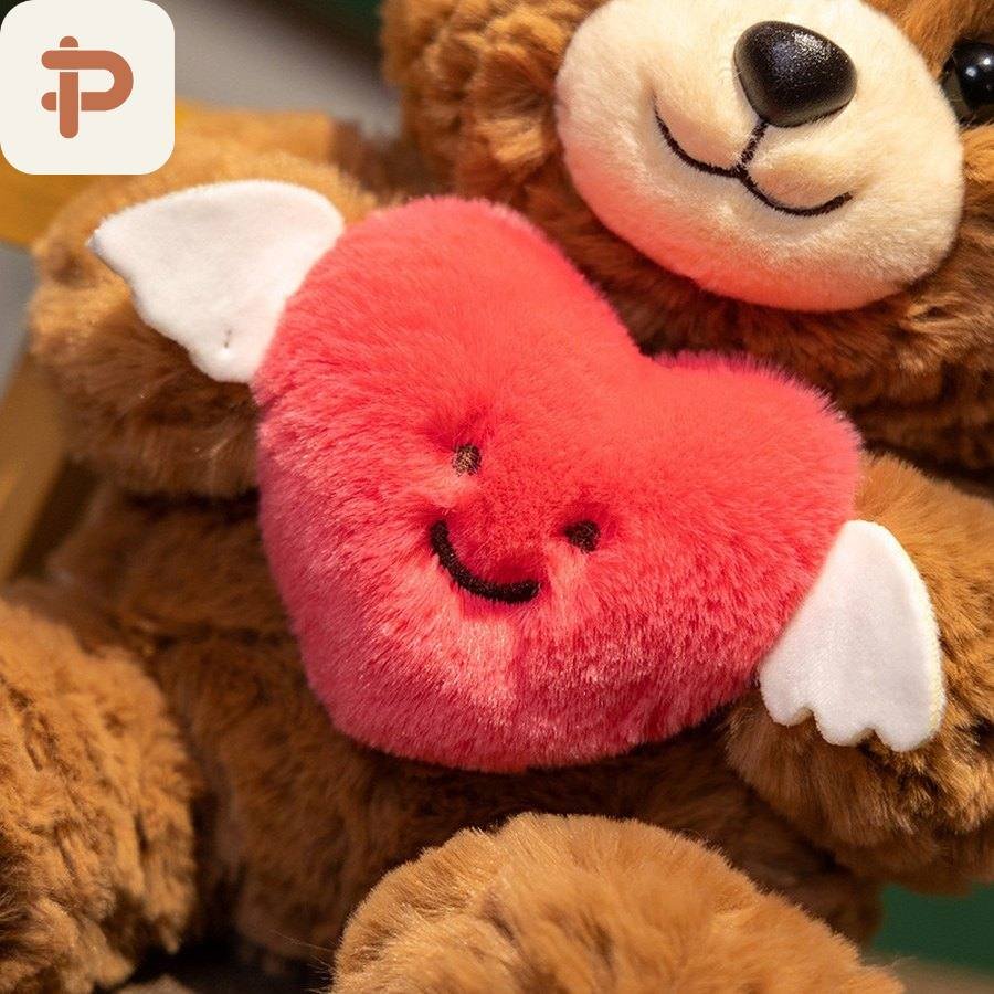 Angel Teddy Bear with Heart