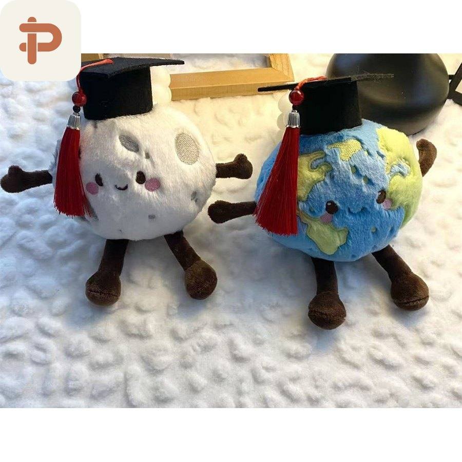 Graduation-Cap Planet Plush Toys