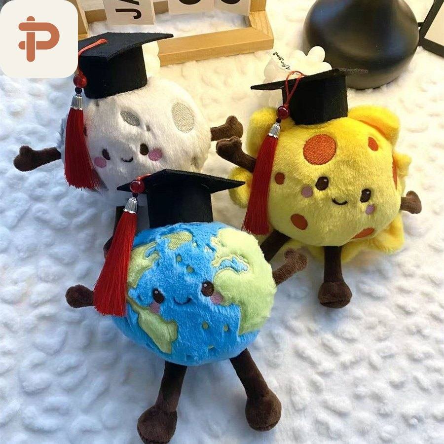 Graduation-Cap Planet Plush Toys