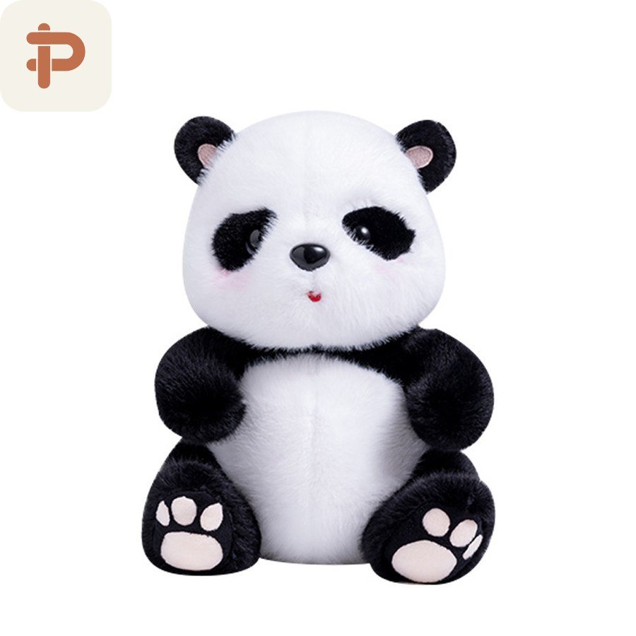 Realistic Panda Plush, Sitting or Lying