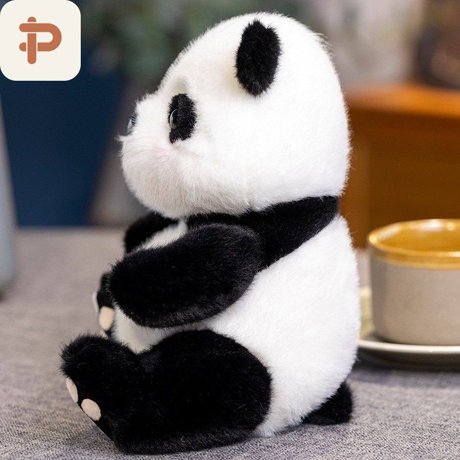 Realistic Panda Plush, Sitting or Lying