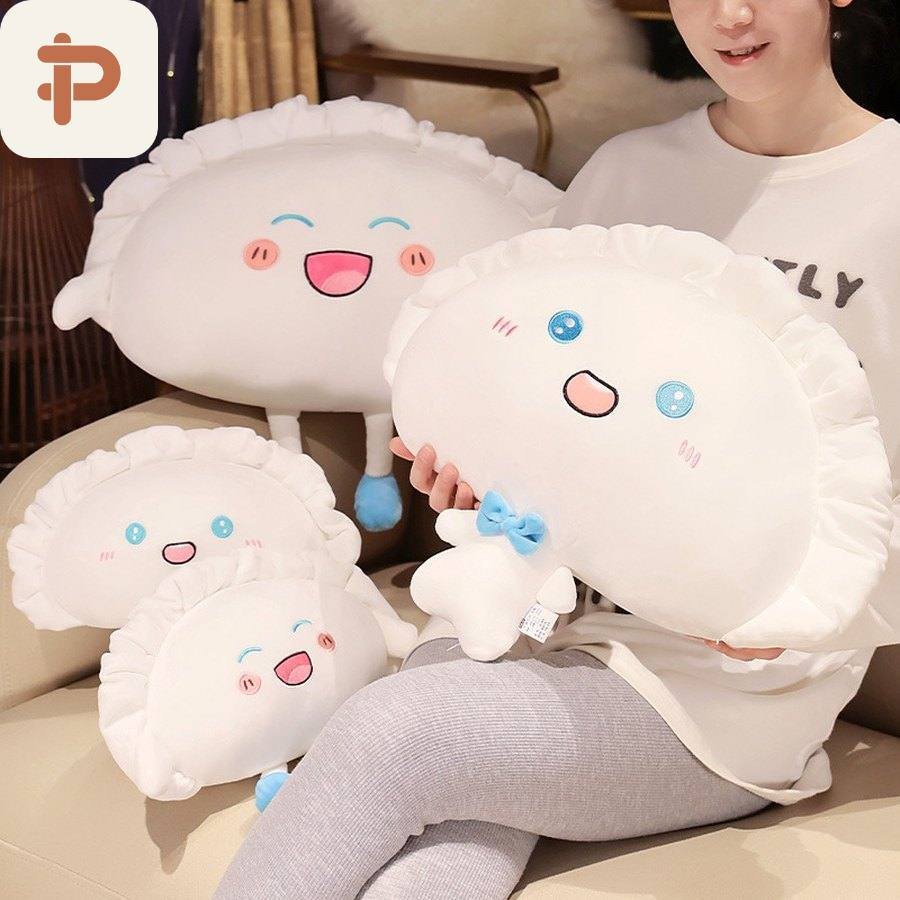 Dumpling & Rice-Ball Plush Pillow