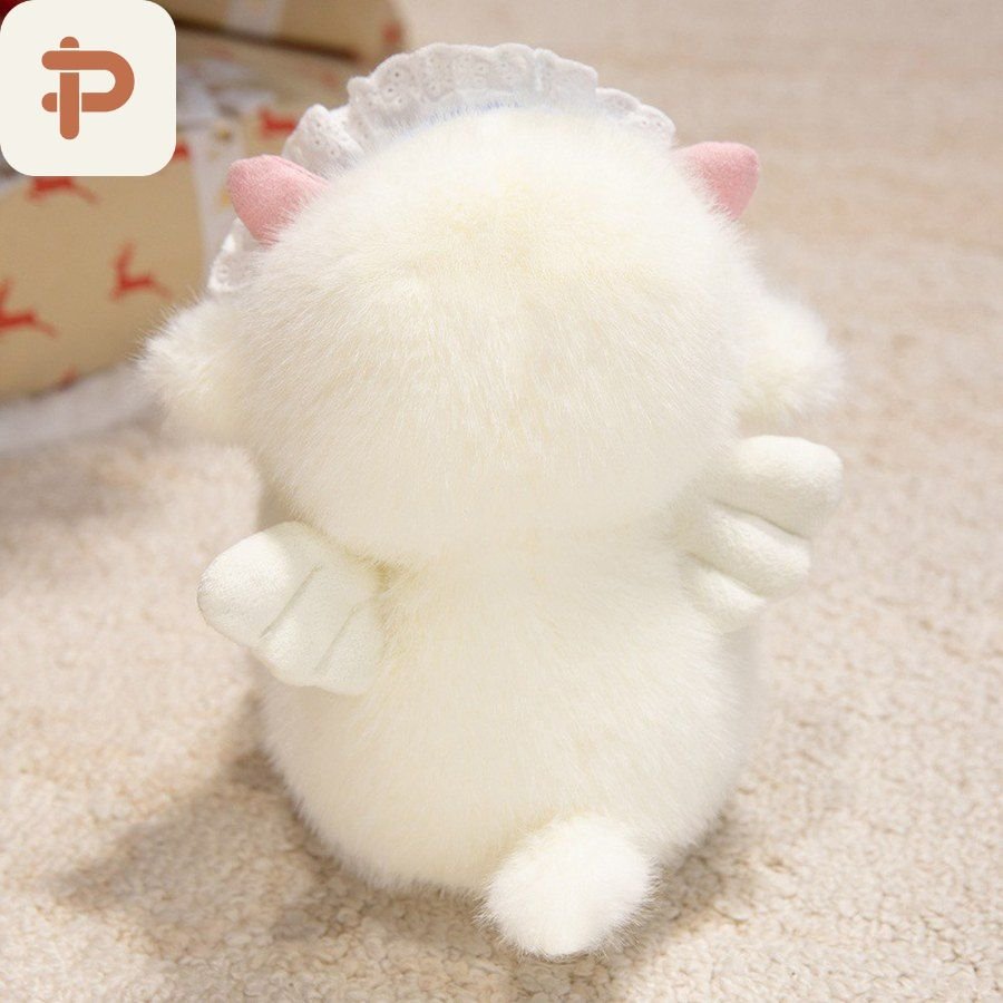 Angel Lamb Plush with Bonnet