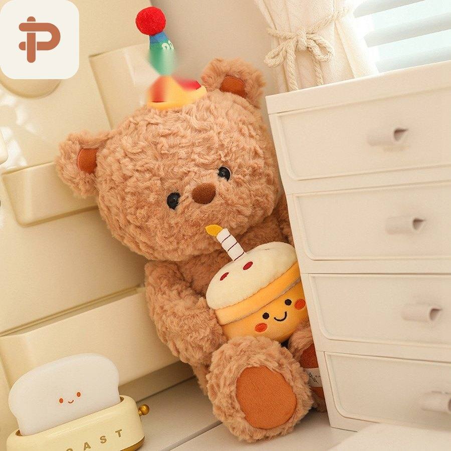 Birthday Bear & Fox Plush