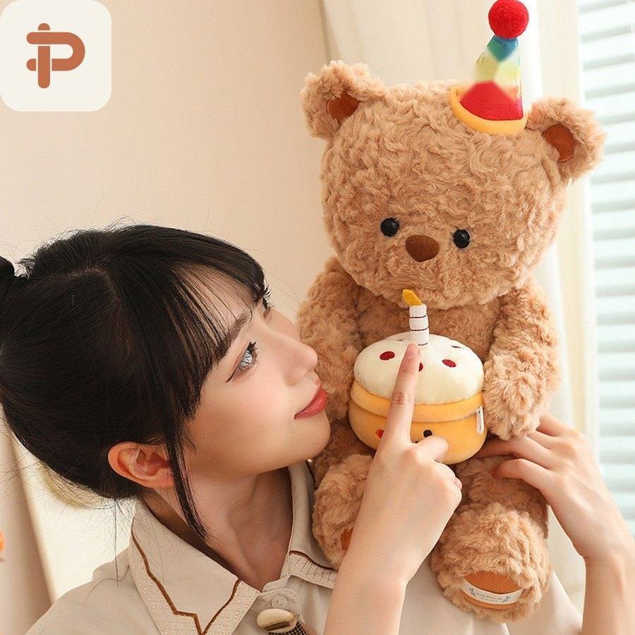 Birthday Bear & Fox Plush