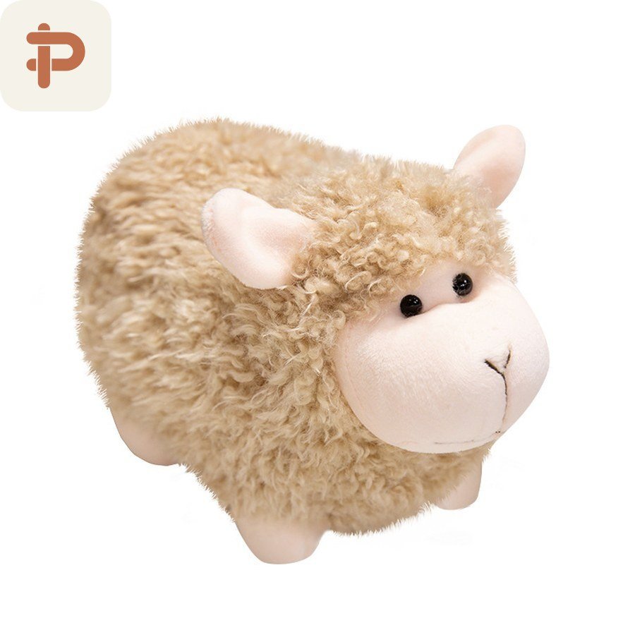 Curly Sheep Plush, Lying