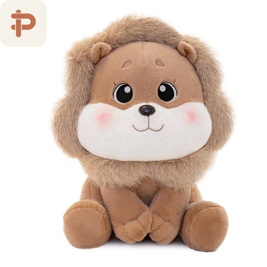 Fluffy Lion Plush, 35–80 cm