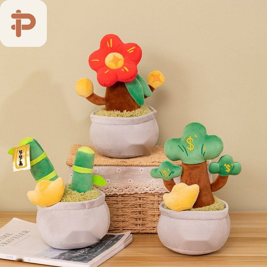Lucky Money-Tree Potted Plant Plush