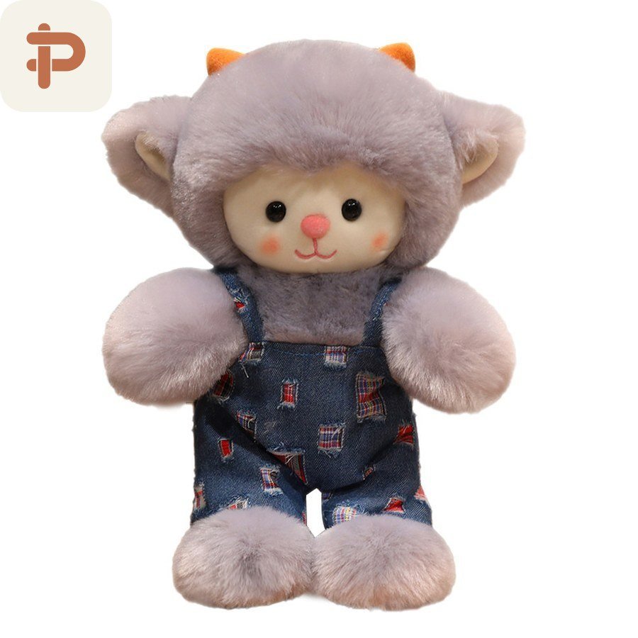 Denim Skirt Lamb Plush