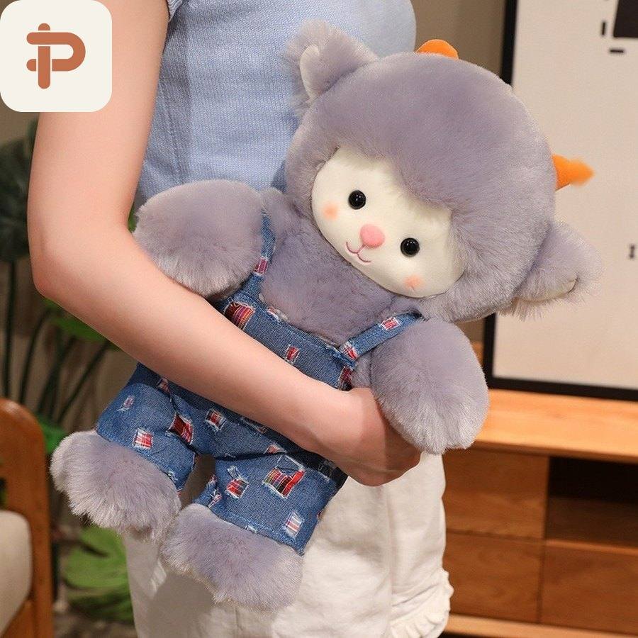Denim Skirt Lamb Plush
