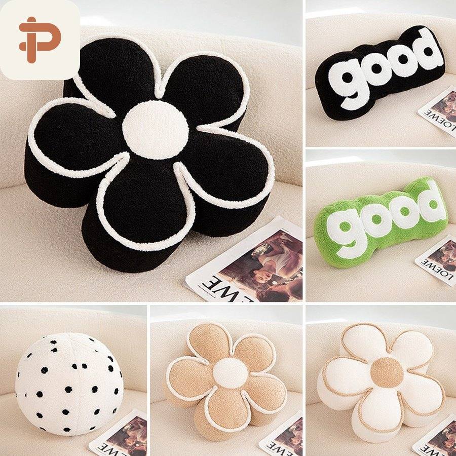 Daisy & Letter Window-Seat Cushion