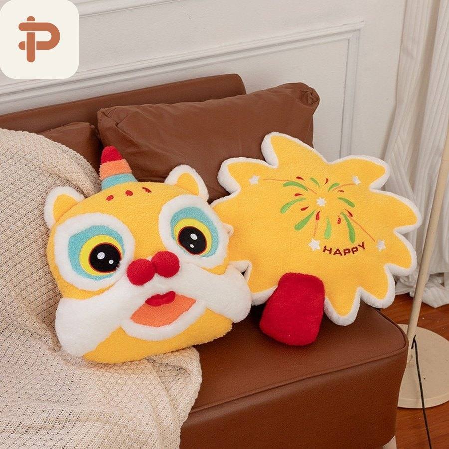Lion Dance Lucky Cushion