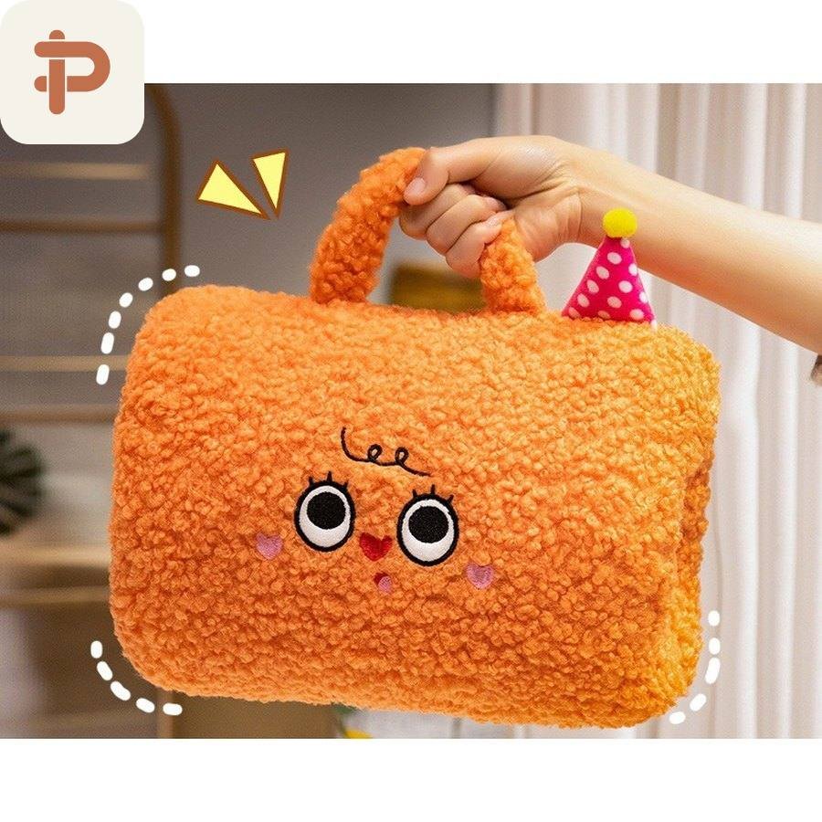 Fluffy Animal Hand-Warmer Muff Pillow