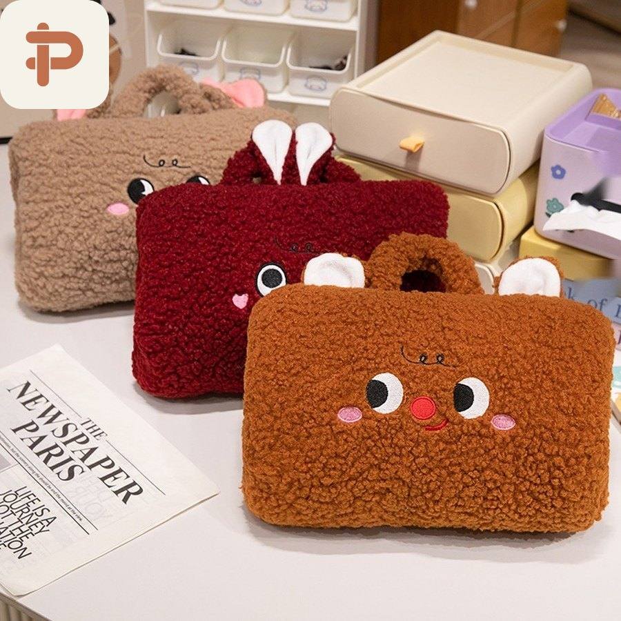 Fluffy Animal Hand-Warmer Muff Pillow