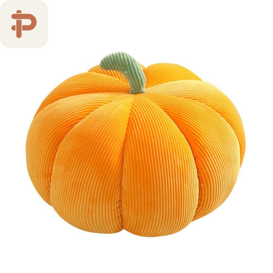 Corduroy Pumpkin Cushion, 18–75 cm