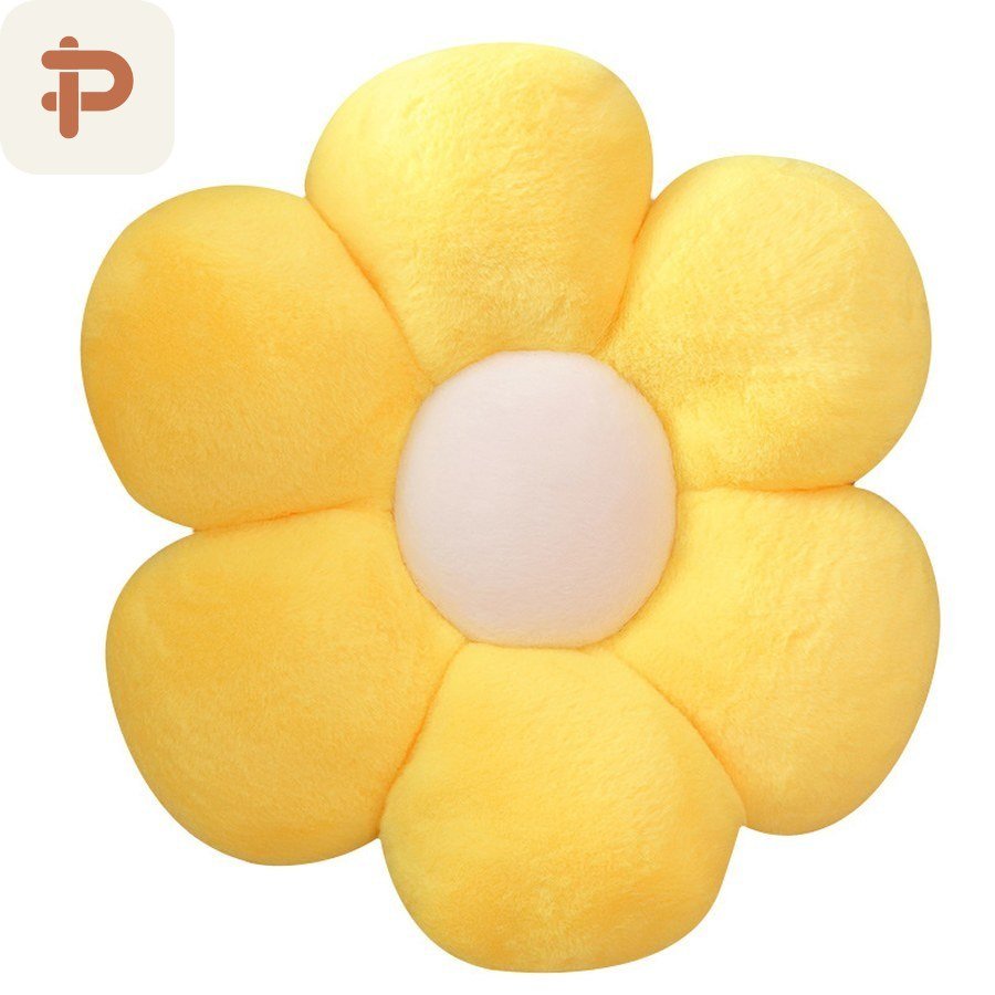 Faux-Fur & Crystal Flower Cushion, 30–65 cm