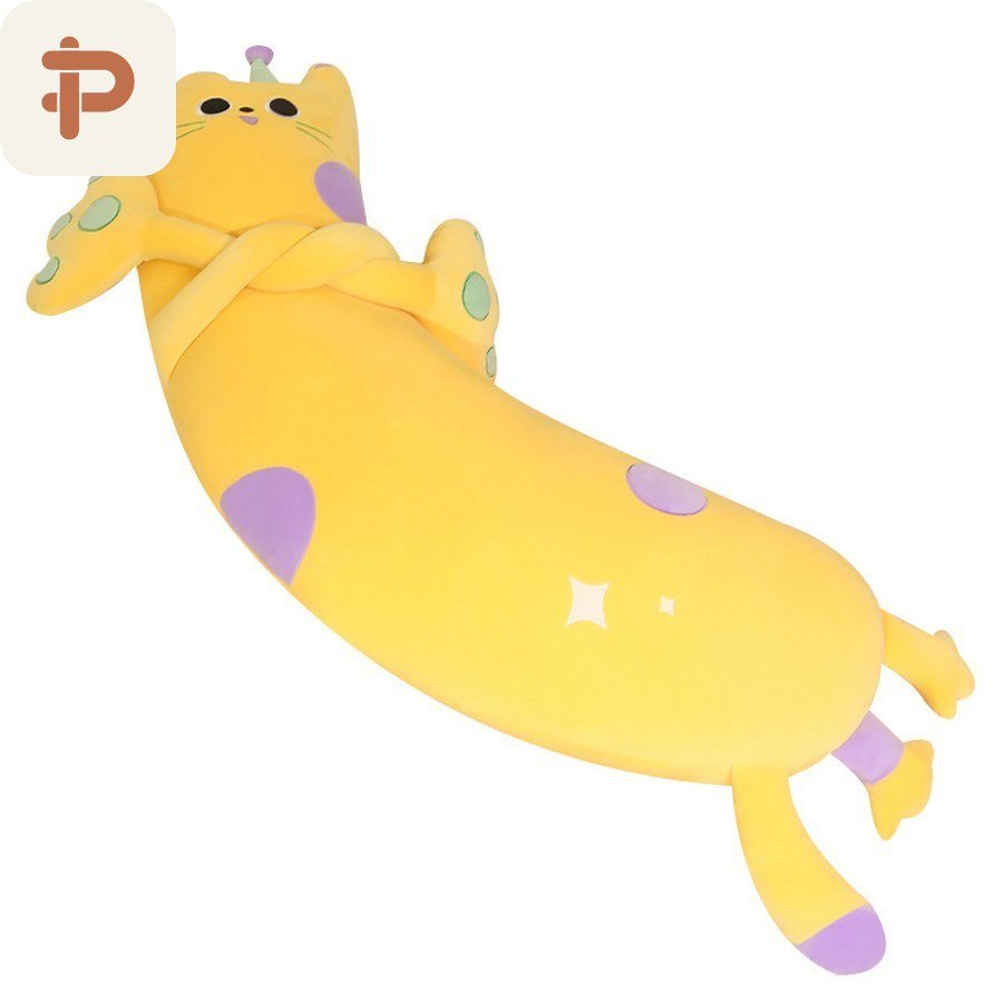 Polka-Dot Cat Long Body Pillow