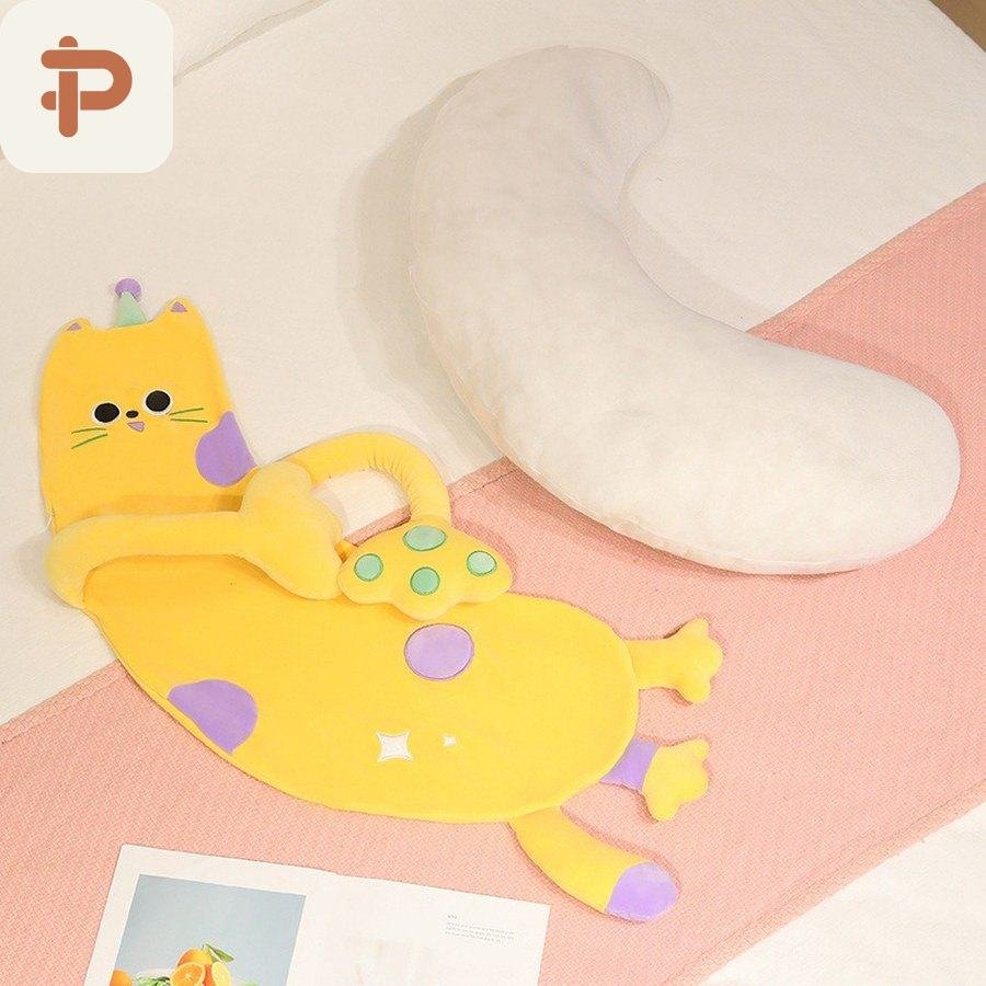 Polka-Dot Cat Long Body Pillow