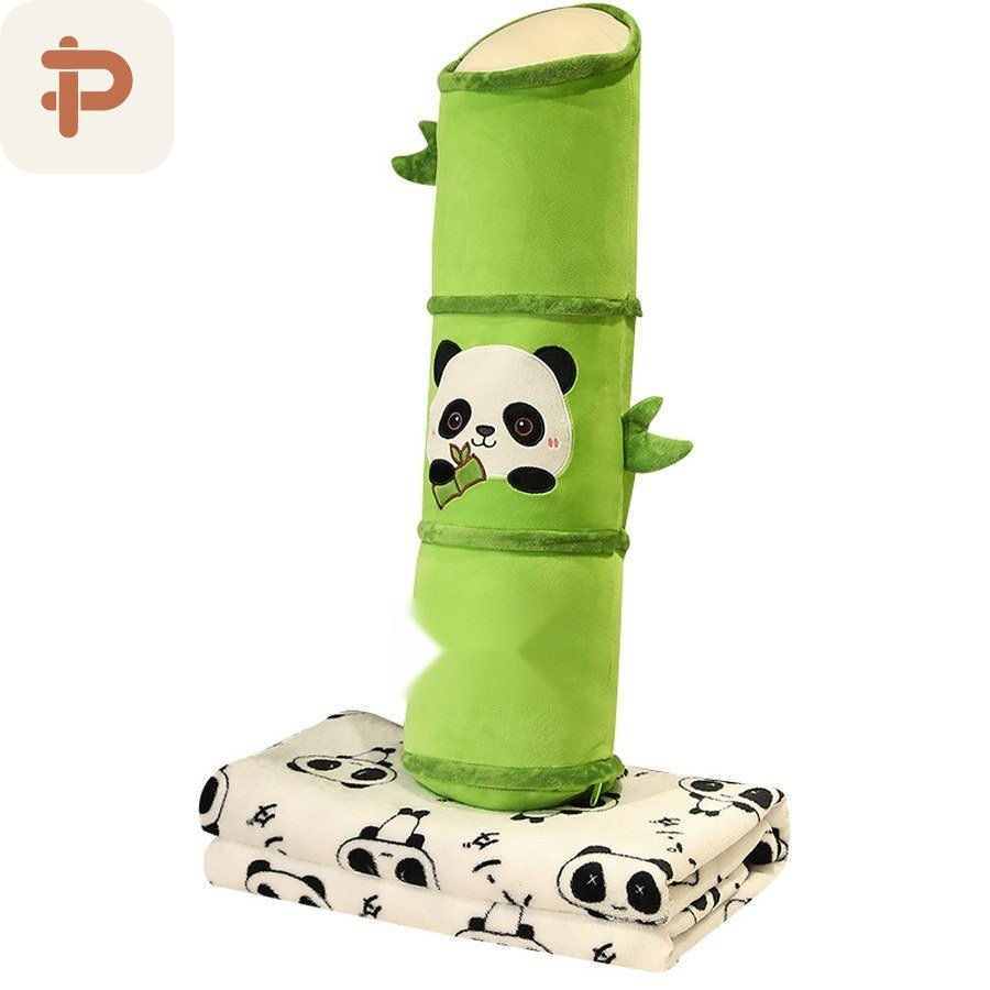 Panda Bamboo Long Pillow, 65–130 cm