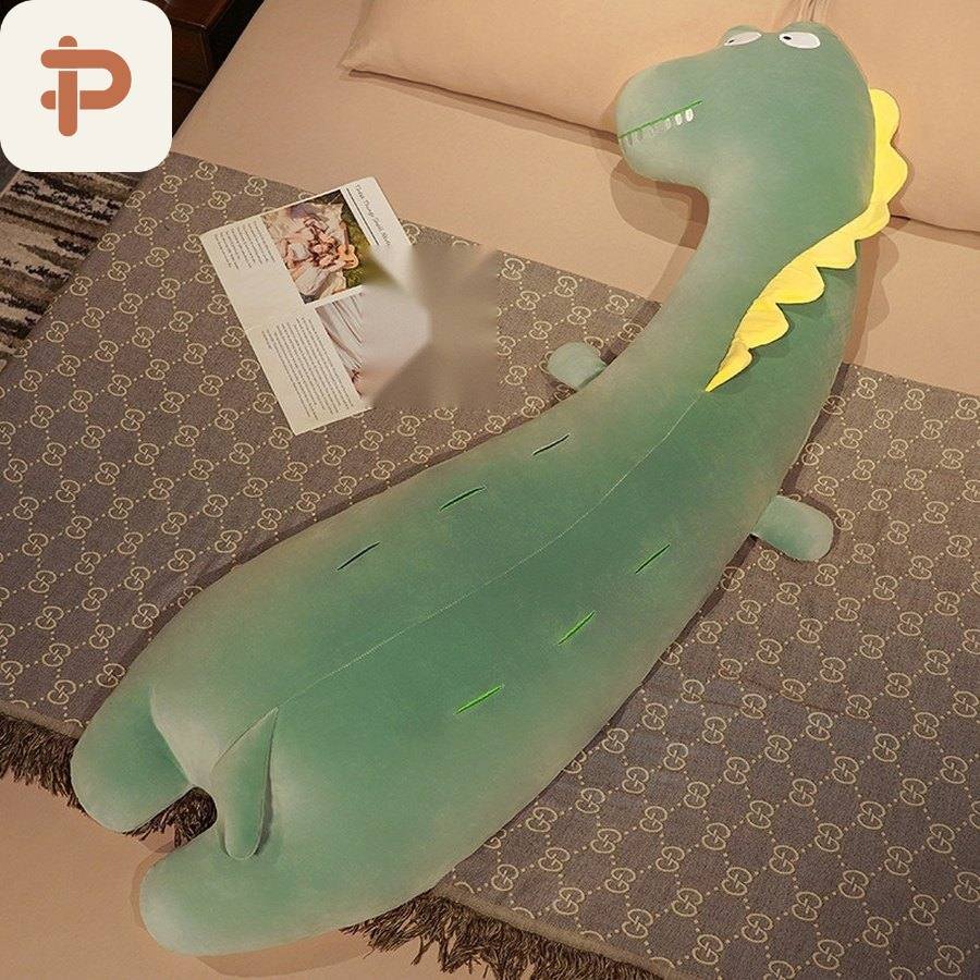 Dinosaur & Crocodile Long Pillow, 100–150 cm