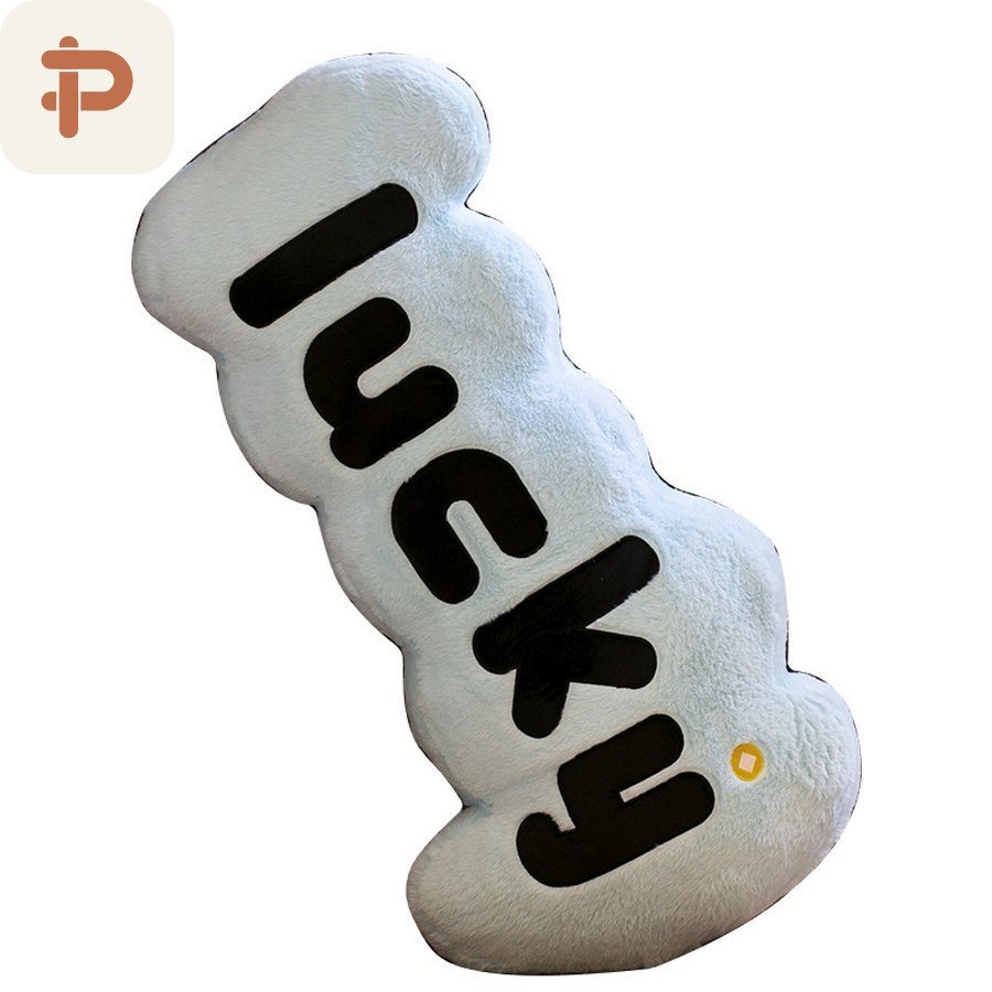 Lucky Letter Long Pillow, 80 cm