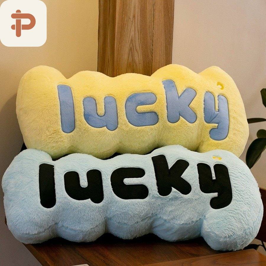 Lucky Letter Long Pillow, 80 cm