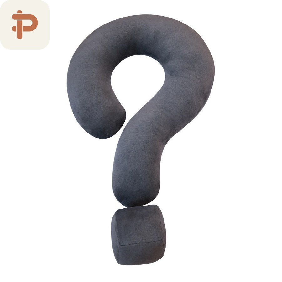 Question-Mark Neck & Hug Pillow