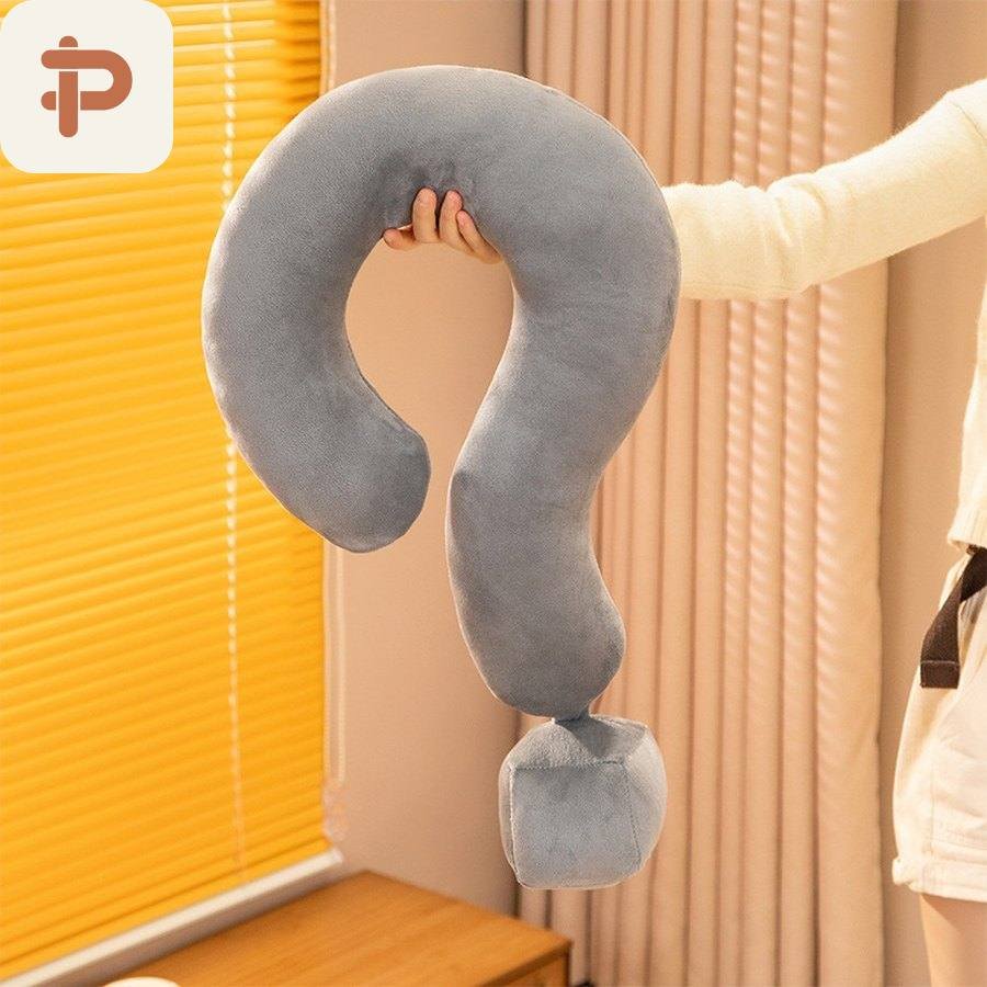Question-Mark Neck & Hug Pillow