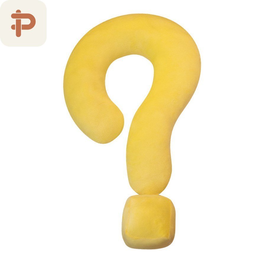 Question-Mark Neck & Hug Pillow