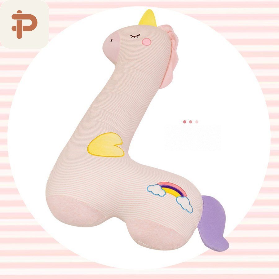 Cotton Unicorn & Dino Long Pillow