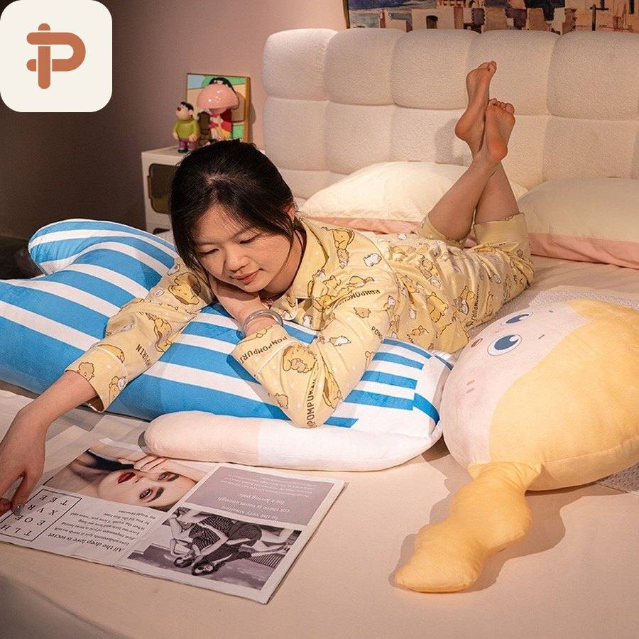 Printed Doll Long Pillow, 65–140 cm