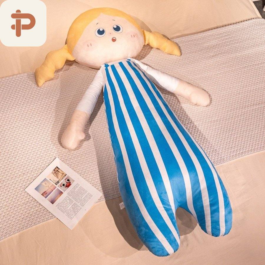 Printed Doll Long Pillow, 65–140 cm