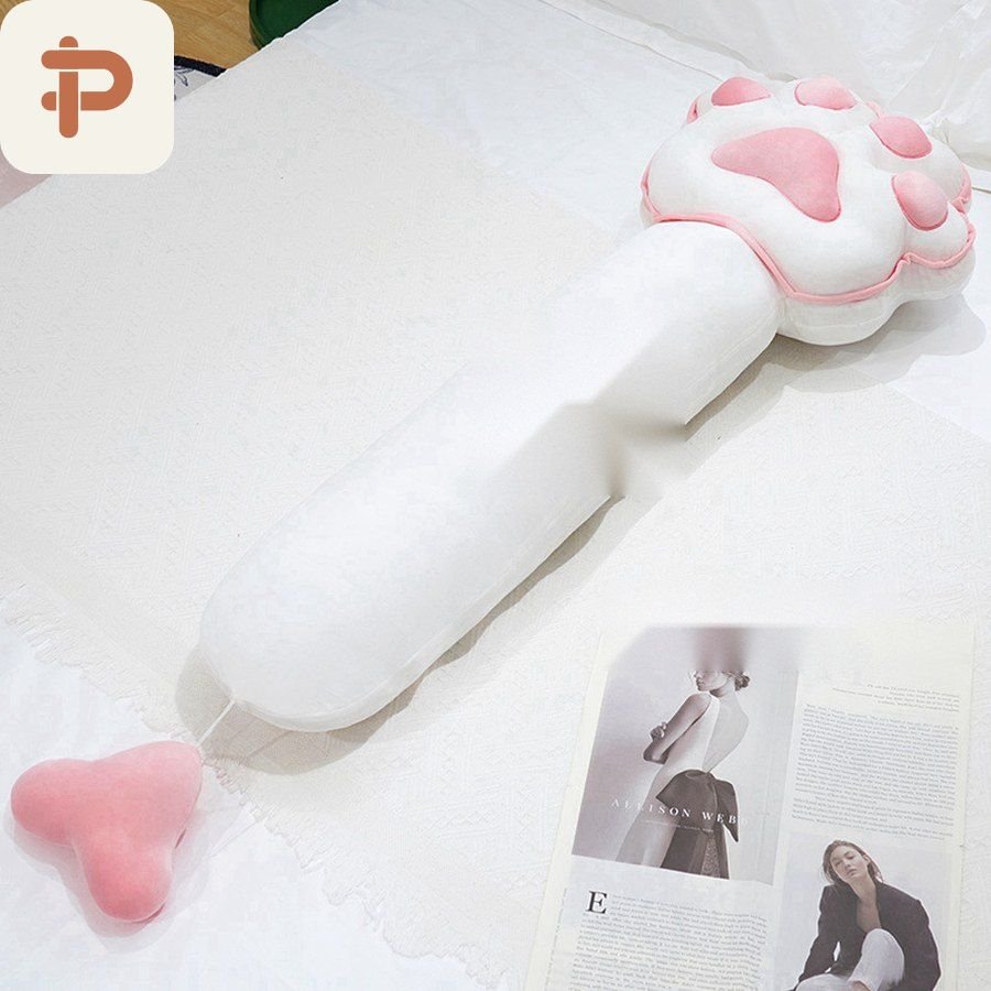 Cat Paw Long Body Pillow, 100–150 cm
