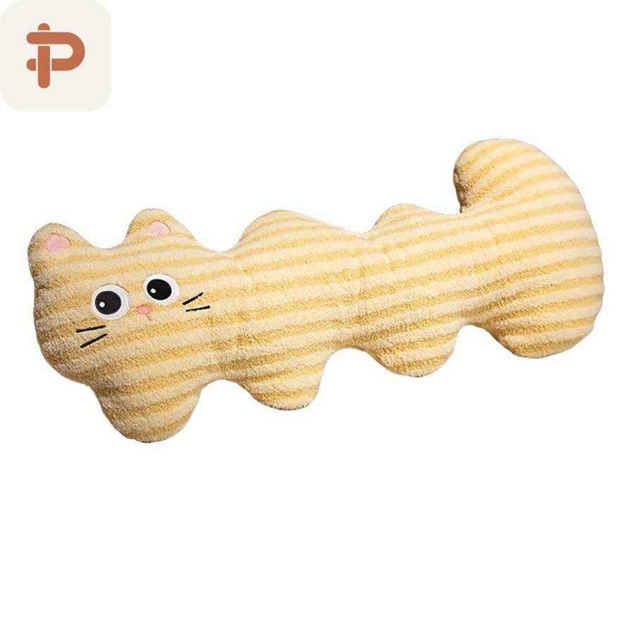 Striped Cat Wave Body Pillow
