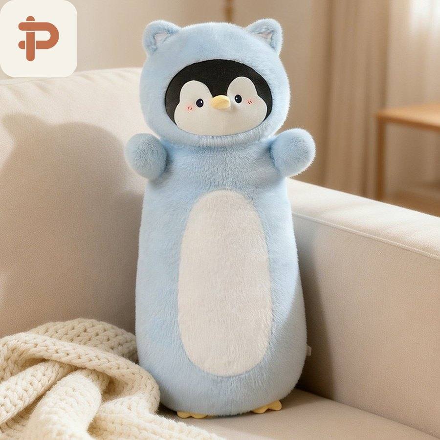 Animal Hat Long Hug Pillow, 70 cm
