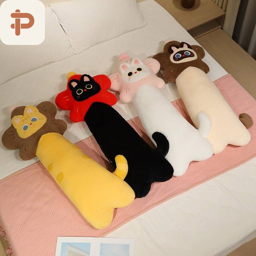 Kitty Cylinder Long Pillow