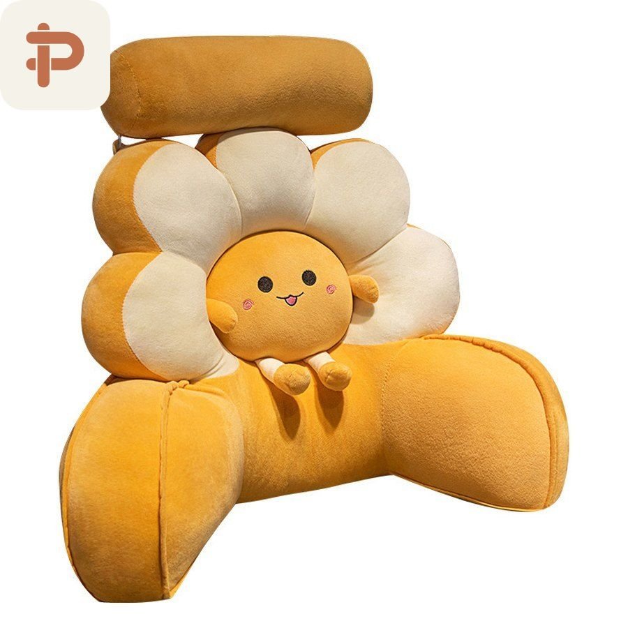 Flower Petal Bed Reading Backrest