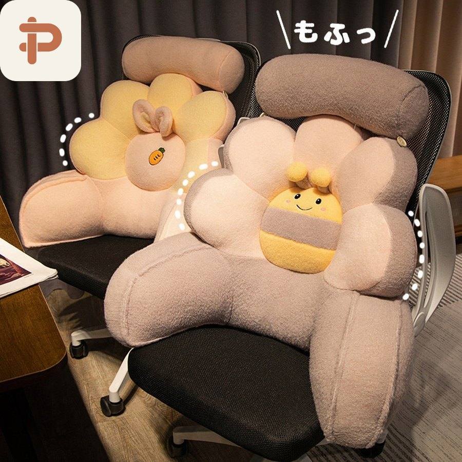Flower Petal Bed Reading Backrest