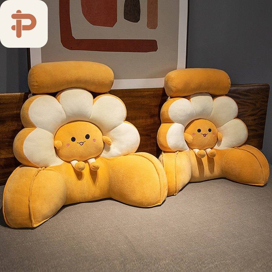 Flower Petal Bed Reading Backrest