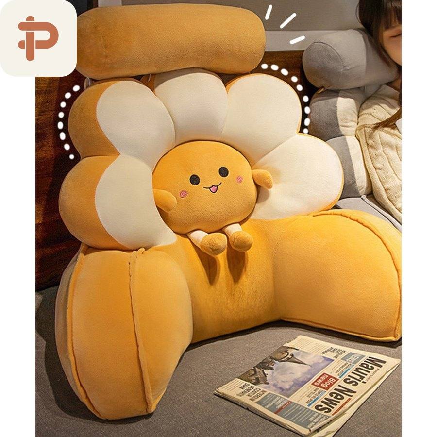 Flower Petal Bed Reading Backrest