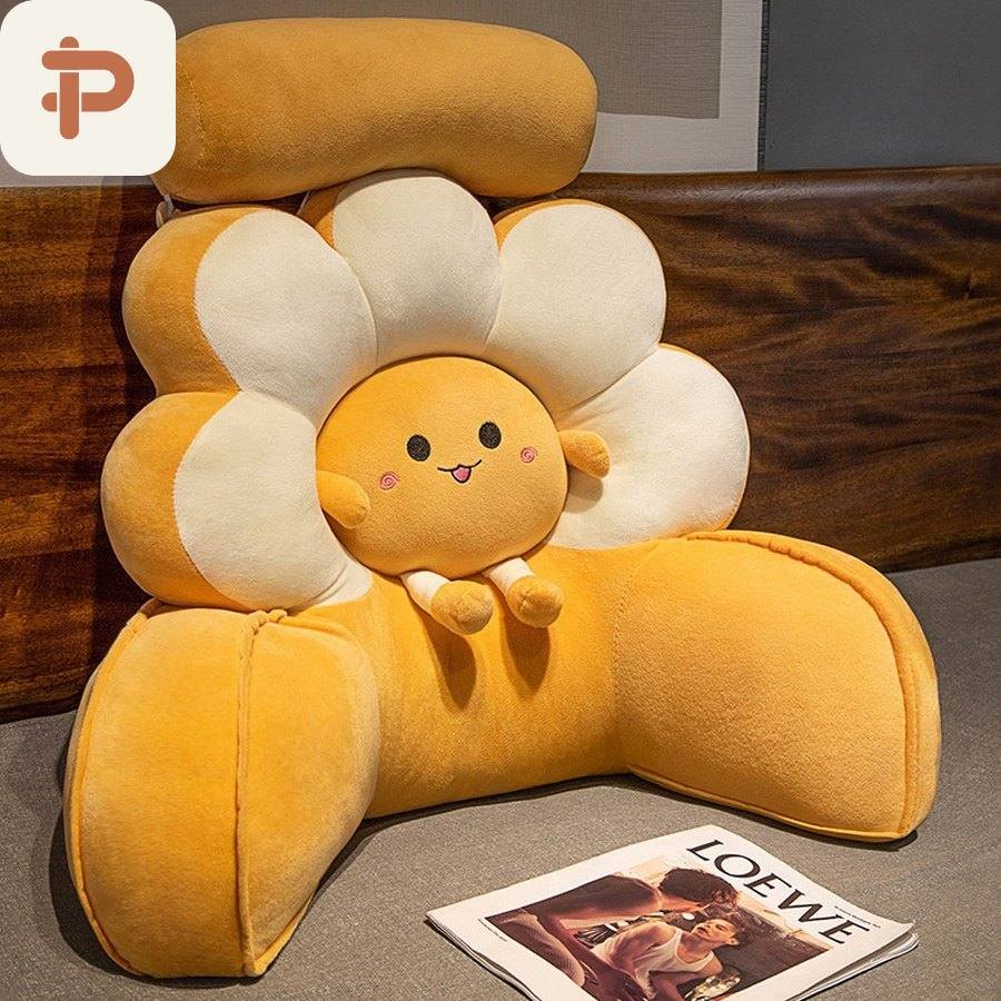 Flower Petal Bed Reading Backrest