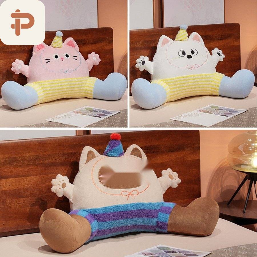 Cat & Westie Bed Reading Backrest